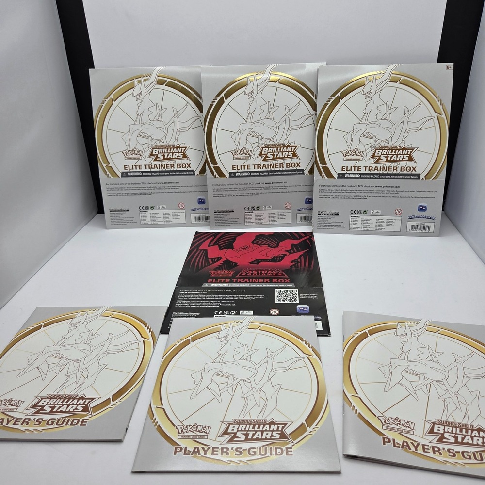 Pokemon TCG: Sword & Shield Brilliant Stars Elite Trainer Boxes & Players Guide